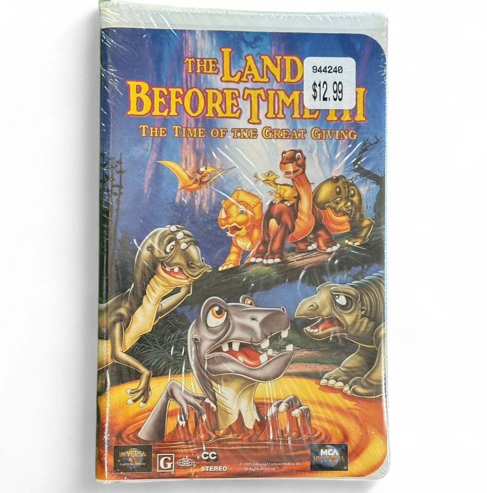 The Land Before Time III: The Time of the Great Giving VHS MCA Universal Sealed